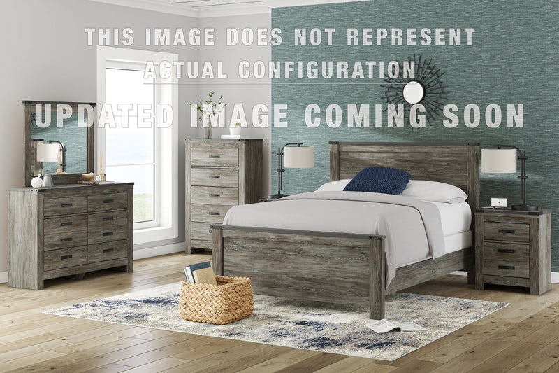 Frandern Bookcase Panel Bed with Storage