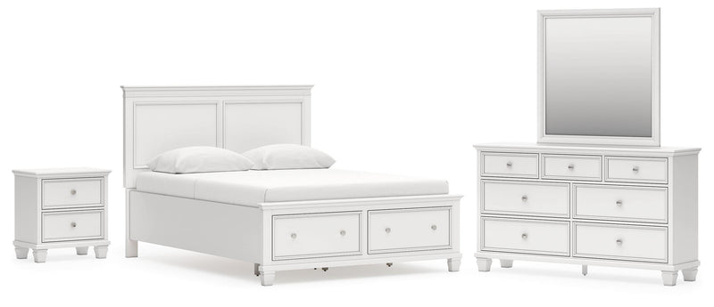 Fortman Panel Storage Bed Bedroom Set
