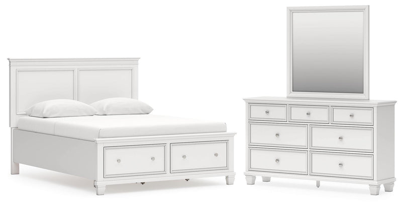Fortman Panel Storage Bed Bedroom Set