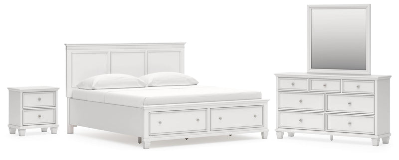 Fortman Panel Storage Bed Bedroom Set