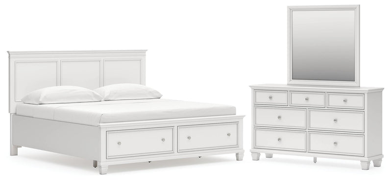 Fortman Panel Storage Bed Bedroom Set