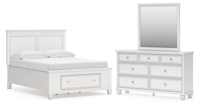 Fortman Panel Storage Bed Bedroom Set