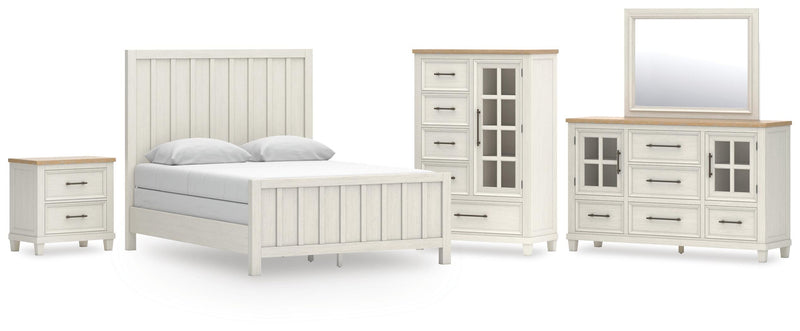 Juego de dormitorio de cama con paneles Shaybrock