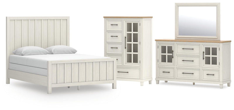 Juego de dormitorio de cama con paneles Shaybrock