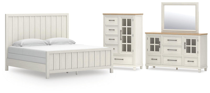 Juego de dormitorio de cama con paneles Shaybrock