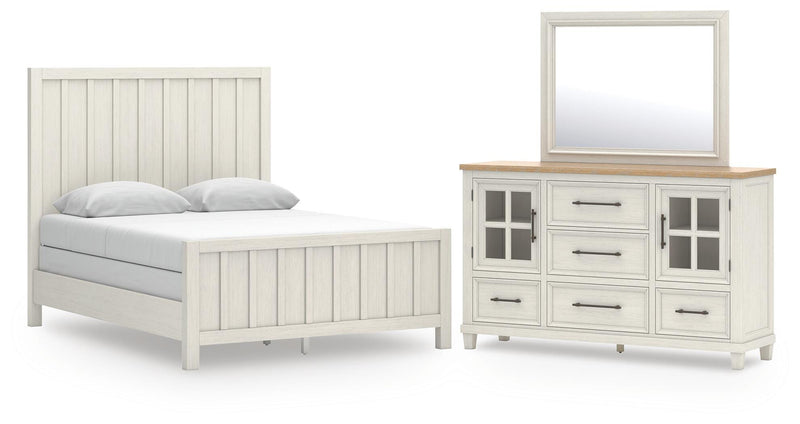 Juego de dormitorio de cama con paneles Shaybrock