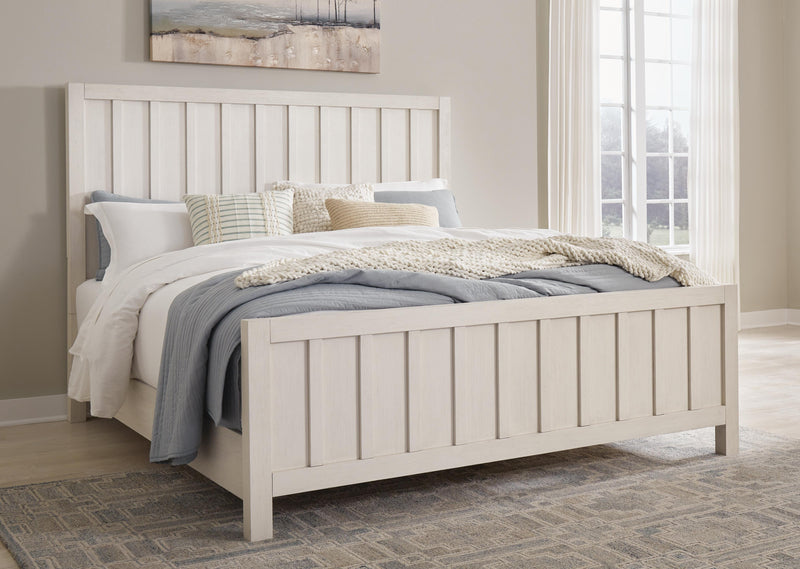 Juego de dormitorio de cama con paneles Shaybrock