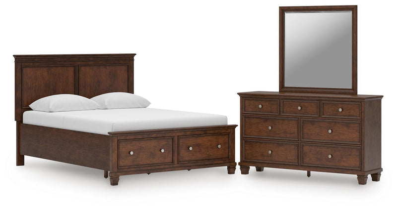Juego de dormitorio con cama panel Danabrin