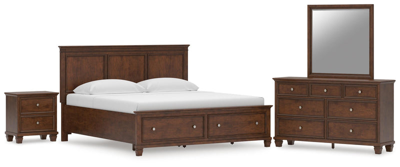 Juego de dormitorio con cama panel Danabrin