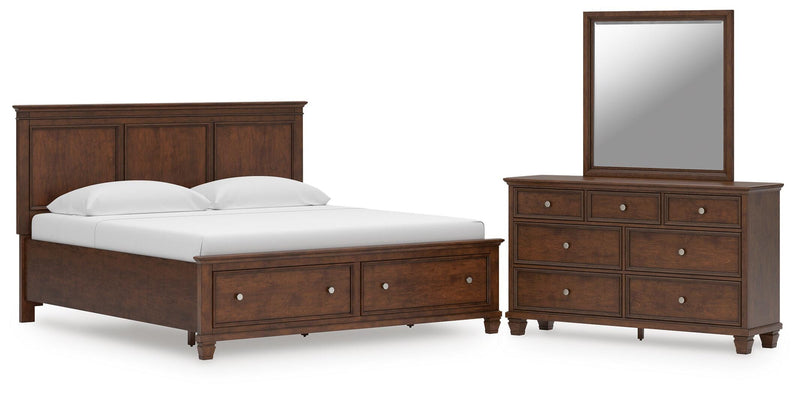 Juego de dormitorio con cama panel Danabrin
