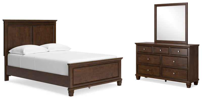 Juego de dormitorio de cama con paneles Danabrin
