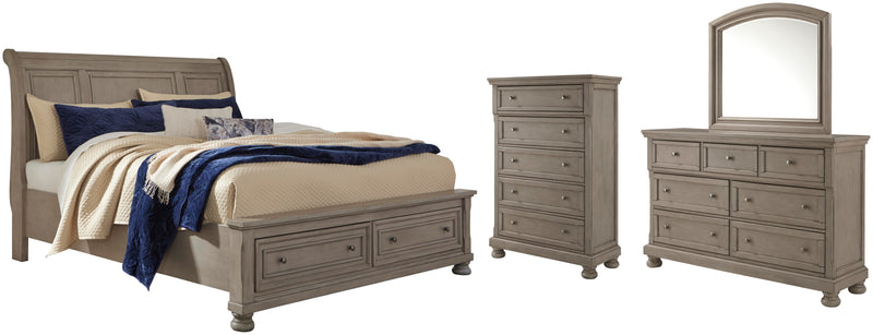 Lettner Sleigh Bed Bedroom Set