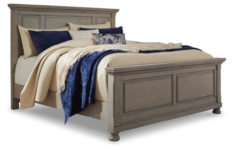 Juego de dormitorio con cama de paneles Lettner