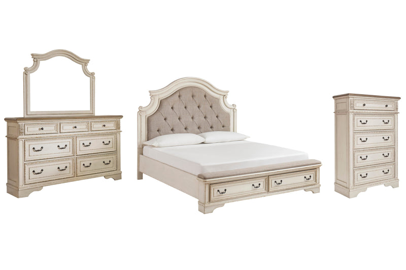 Juego de dormitorio de cama tapizada Realyn