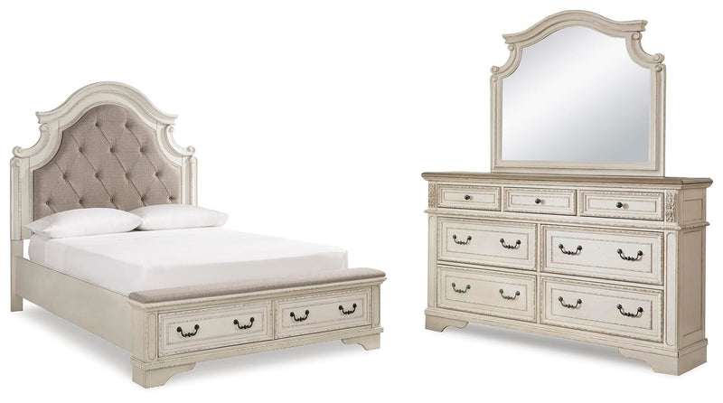 Juego de dormitorio de cama tapizada Realyn