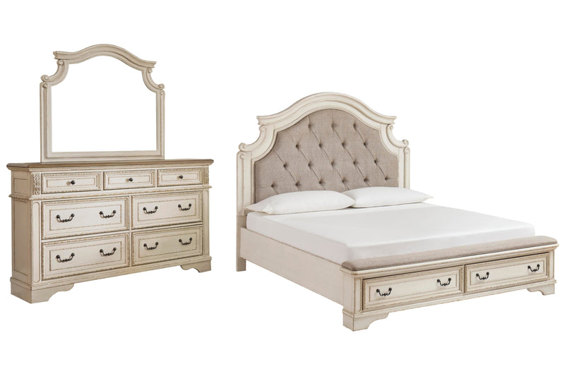 Juego de dormitorio de cama tapizada Realyn