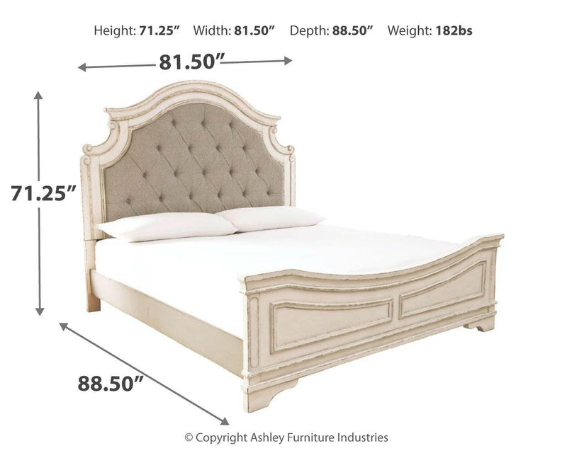 Realyn Upholstered Panel Bed Bedroom Set