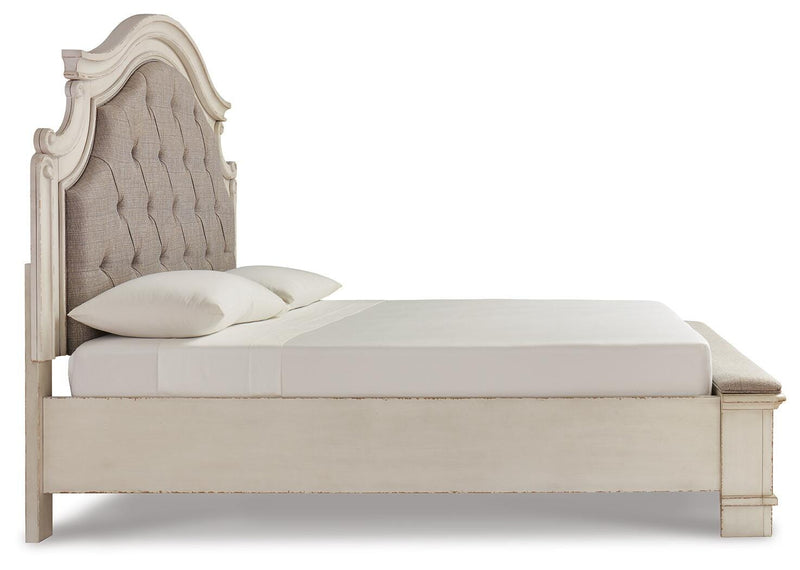 Cama tapizada con almacenaje Realyn