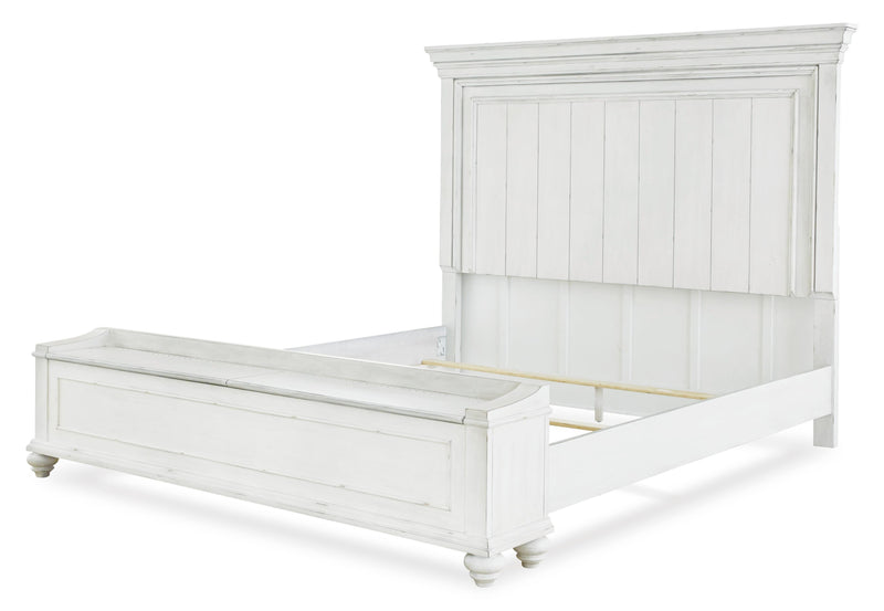 Kanwyn Panel Bed with Storage Bench