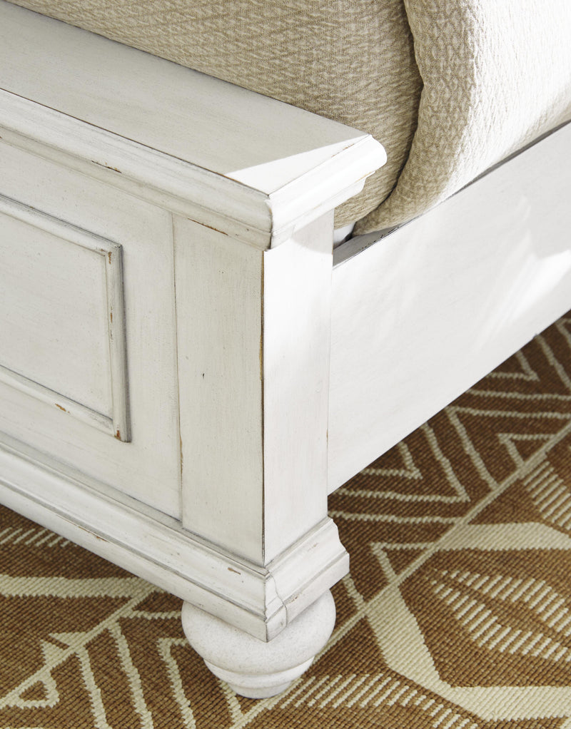 Kanwyn Panel Bed with Storage Bench