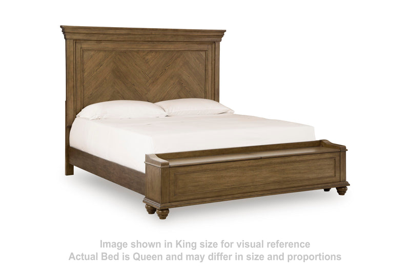 Cama de almacenamiento Waynely Panel