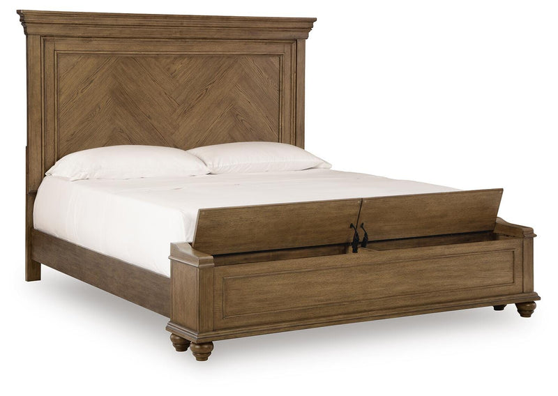 Cama de almacenamiento Waynely Panel