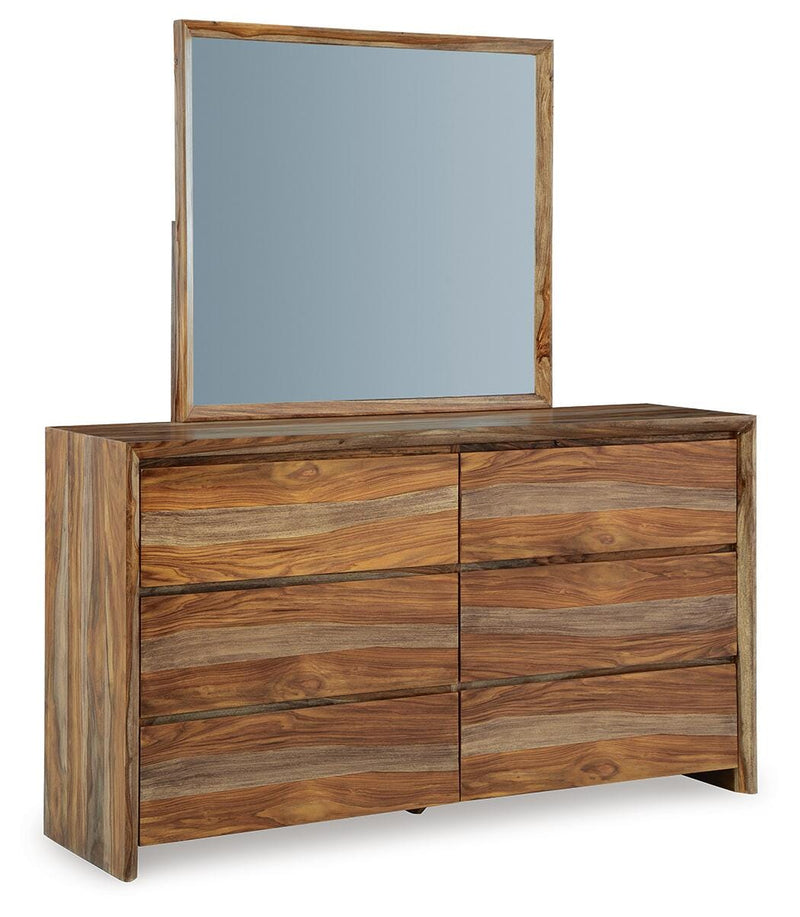 Juego de dormitorio con cama panel Dressonni