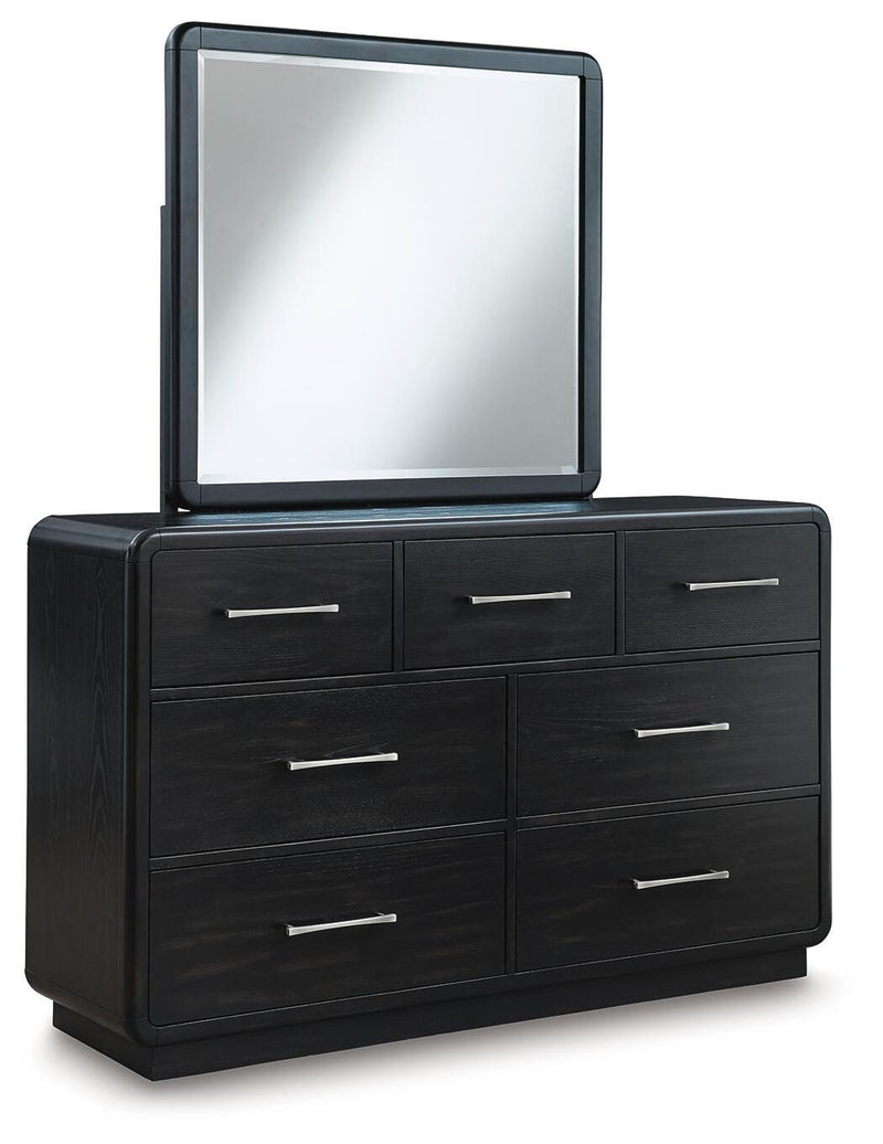 Juego de dormitorio con cama tapizada Rowanbeck
