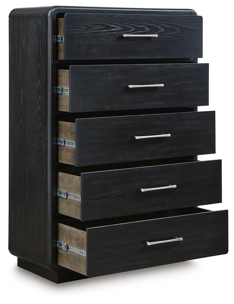 Juego de dormitorio con cama tapizada Rowanbeck