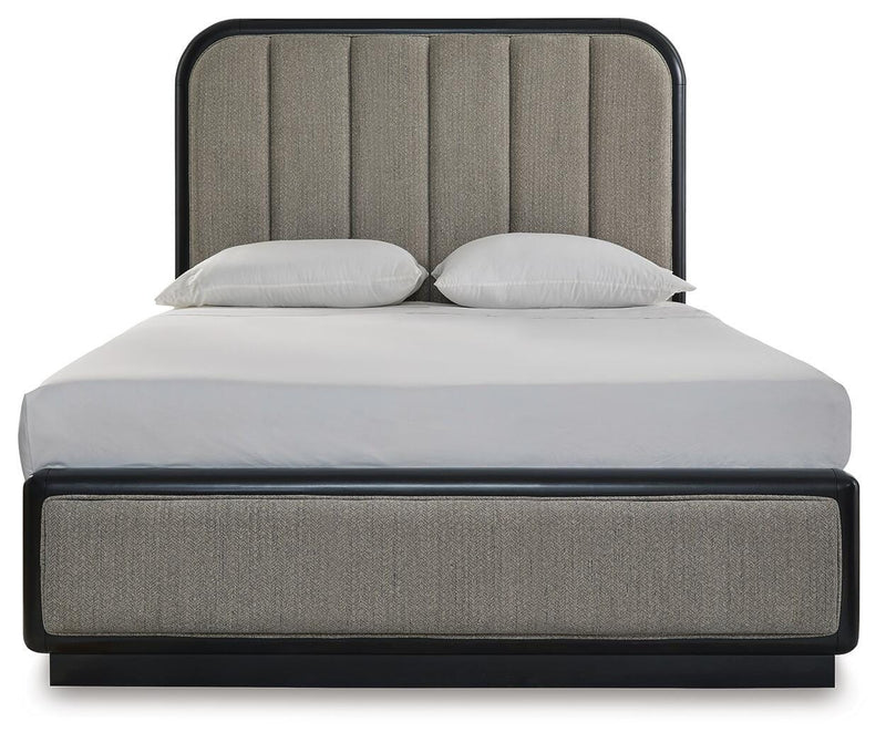 Juego de dormitorio con cama tapizada Rowanbeck