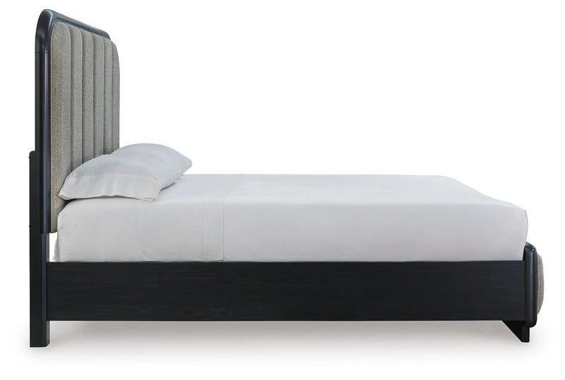 Juego de dormitorio con cama tapizada Rowanbeck