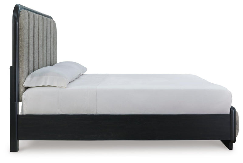Juego de dormitorio con cama tapizada Rowanbeck
