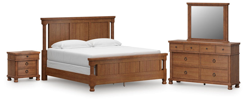 Juego de dormitorio con cama con dosel Rowlenstown