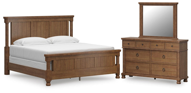 Juego de dormitorio con cama con dosel Rowlenstown