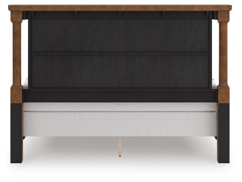 Juego de dormitorio con cama con dosel Rowlenstown