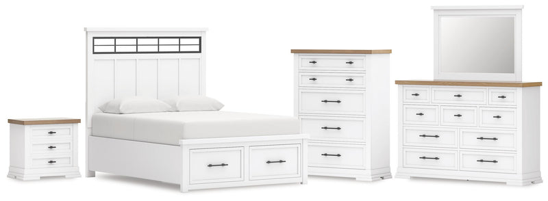 Juego de dormitorio de cama con almacenaje Ashbryn