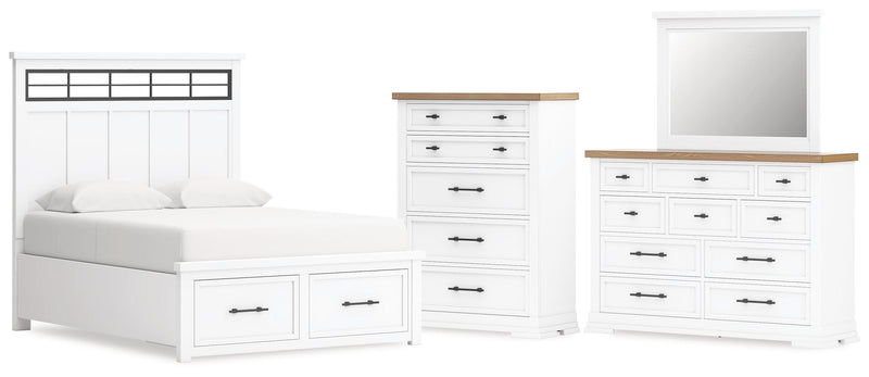 Juego de dormitorio de cama con almacenaje Ashbryn