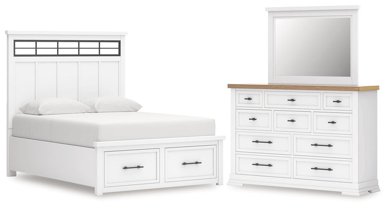 Juego de dormitorio de cama con almacenaje Ashbryn