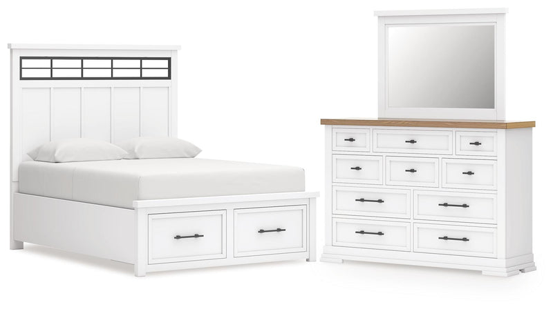 Juego de dormitorio de cama con almacenaje Ashbryn