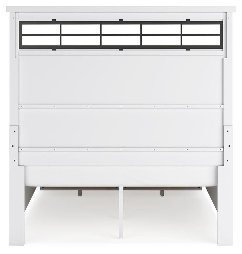 Cama Ashbryn con panel de almacenamiento