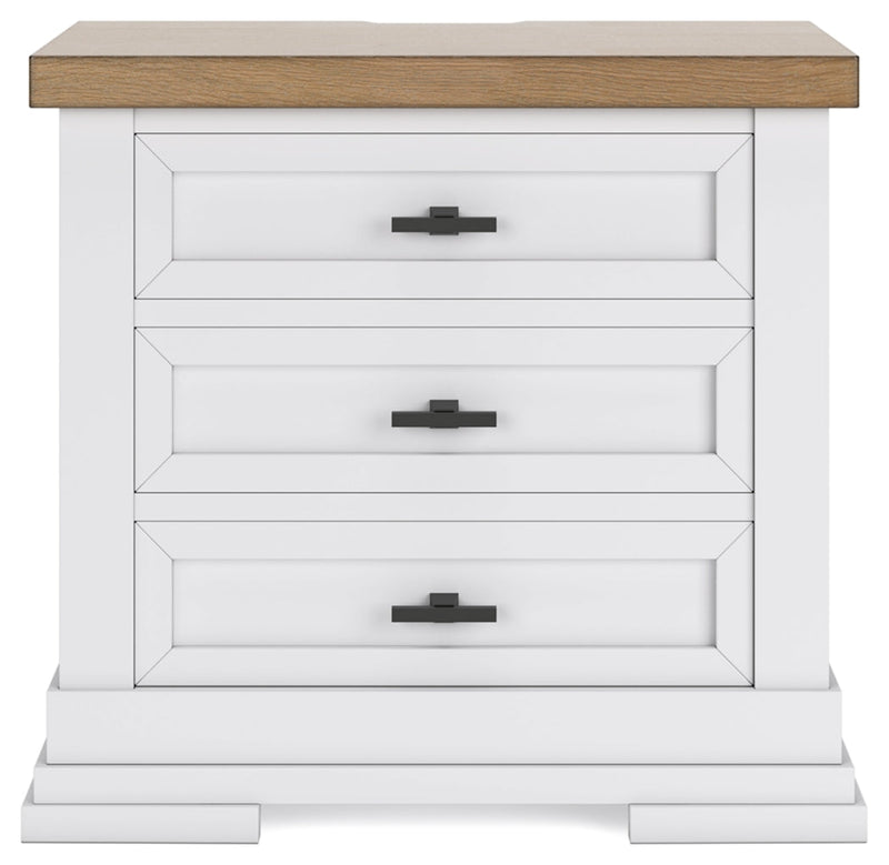 Ashbryn Three Drawer Night Stand