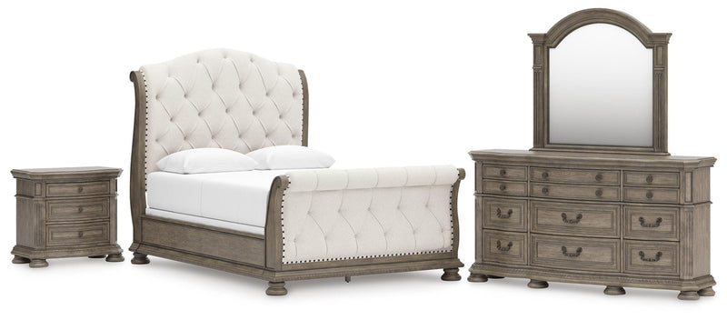 Ardenfield Upholstered Sleigh Bed Bedroom Set