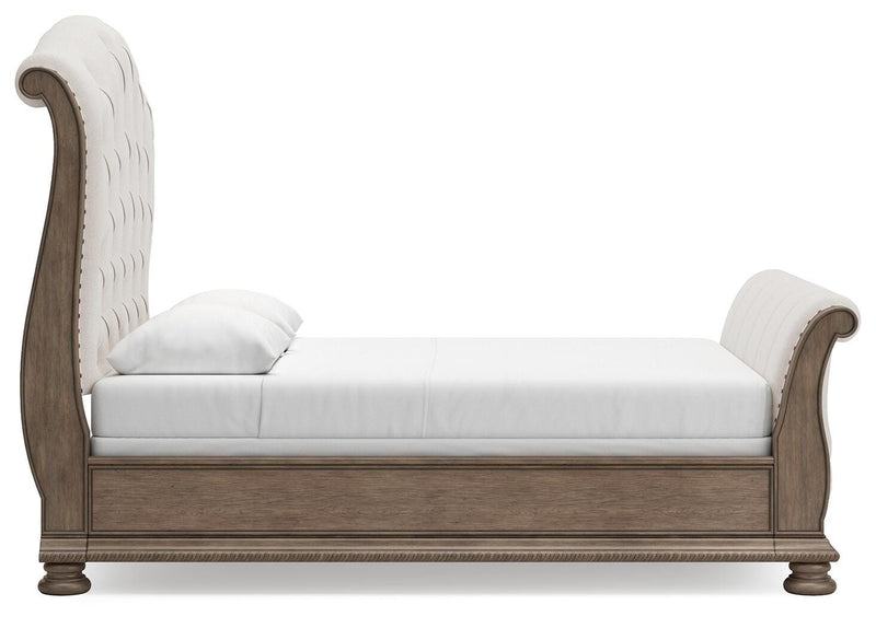 Cama trineo tapizada Ardenfield