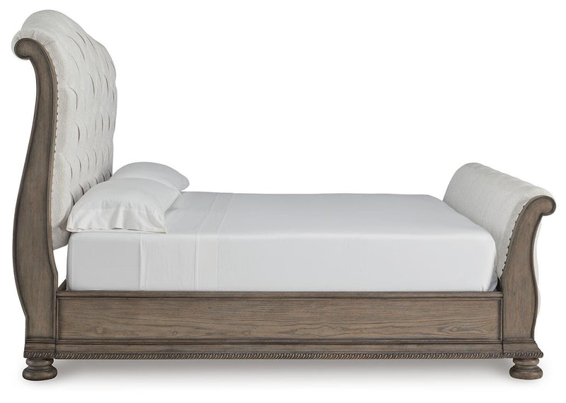 Cama trineo tapizada Ardenfield