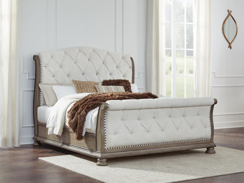 Cama trineo tapizada Ardenfield