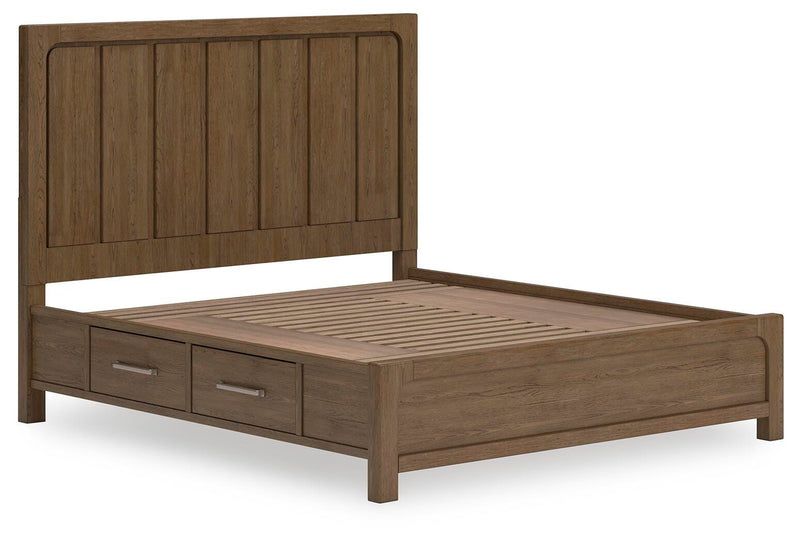 Cabalynn Cama con panel y almacenamiento
