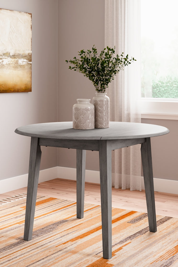 Shullden Round Dining Room Drop Leaf Table