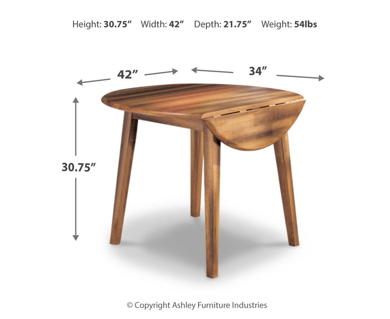 Berringer Round Dining Room Drop Leaf Table