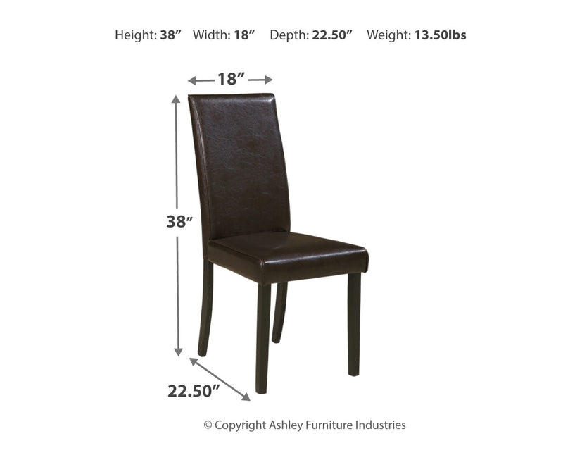 Silla de comedor tapizada Kimonte