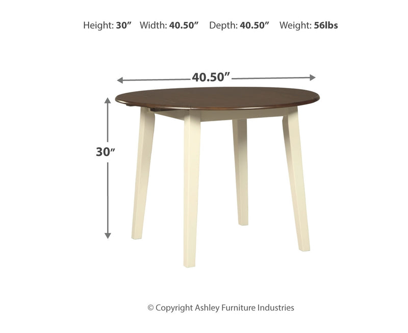 Woodanville Round Dining Room Drop Leaf Table